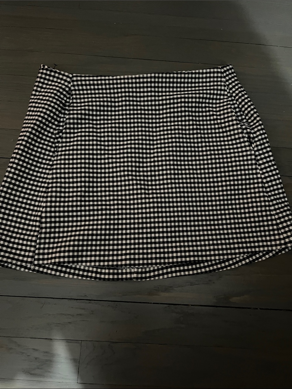 Urban Outfitters Black and White Gingham Mini Skirt